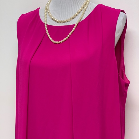 Charlie B Pink Chiffon Dress Size XL - Picture 10 of 13